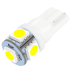 ZL151批发T10 W5W Canbus发光二极管灯泡5050 5SMD 194 168白色楔形内侧间隙灯车内灯-造型