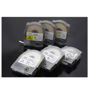 Max Line <span class=keywords><strong>Ruban</strong></span> Autocollant LM-550A/E <span class=keywords><strong>Ruban</strong></span> Noir 5 9 12mm Blanc Jaune Étiquettes - Product Image 5