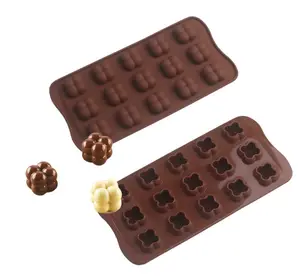 New Design Silicone Chocolate Mold Popular Product Cheap and Beautiful Handmade 3D Brown Moulds