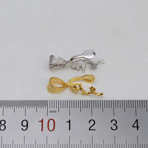 Collar de Perlas con Colgante de Flor Barroca de Plata S925 Hecho a Mano para Mujer, Nuevo 1410-DIY, Accesorio Vacío - Product Image 3