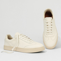 Chaussures de skate personnalisées Hambo 38-44, mode, lacets, blanc et noir, cuir véritable, chaussures de skate décontractées pour hommes et femmes