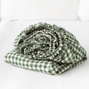 Usine OEM personnalisé lin Corbed ensemble de literie drap de haute qualité lin satin tissu hôtel draps de lit linge de lit parure de lit - Product Image 3