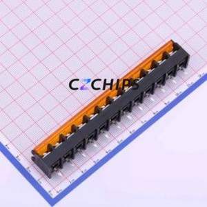 HB9500M-9.5-12P Barrier Terminal Block Through hole Component (THT),P=9.5mm Connector With Cover Plate 9.5mm 1x12P Straight Pin - Product Image 2