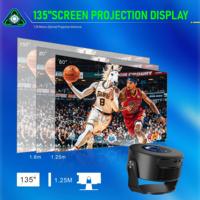 Proyector Inteligente Portátil de Video Android 4K HY300 MAX 200 ANSI 2K HD 720P BT5.0 Allwinner H137 Proyector de Cine en Casa Portátil