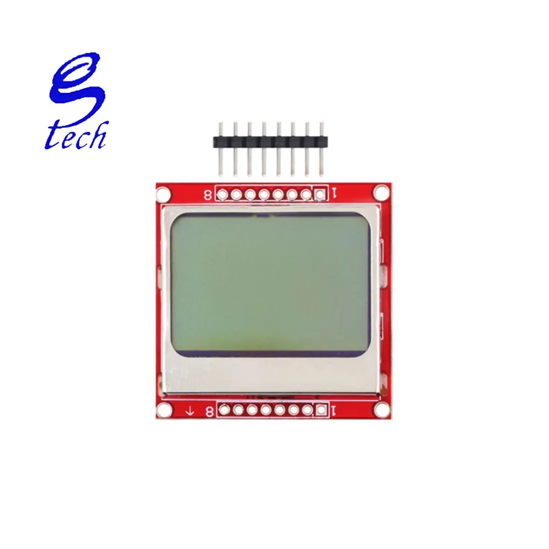 Monitor Tampilan Modul LCD LCD Adaptor Lampu Latar Putih PCB 84*48 Nokia Layar 5110