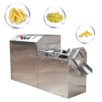 Machine commerciale automatique à découper les pommes de terre en bâtonnets, machine à découper les fruits et légumes, pousseur de bâtonnets de pommes de terre et de carottes