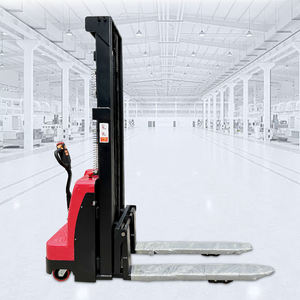 इलेक्ट्रिक पैलेट स्टेकर फोर्कलिफ्ट 2 टन वाल्की पोर्टेबल संकीर्ण गलियारे तक पहुंच ट्रक मैनुअल मिनी की क्रेन - Product Image 3