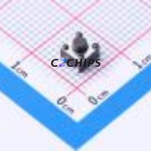 HX TS4540TP 250gf 009 Tactile Switch SMD-4P,4.5x4.5mm Switch Single Pole Single Throw Round Button 2.5N Vertical Mount - Product Image 1