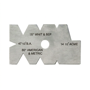 SUNTOOLS/STIPL Jauge de filetage en acier inoxydable pour la fabrication de bijoux 55 Whit BSF 60 American Metric 47 1/2 B.A. 14 1/2 Acme - Product Image 4
