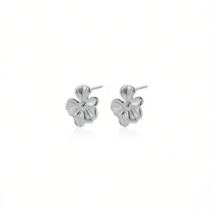 Amy Amy – boucles d'oreilles à fleurs en argent 925, strass en cristal, classiques, à porter au quotidien, bijoux pour femmes, PE2565 - Product Image 3