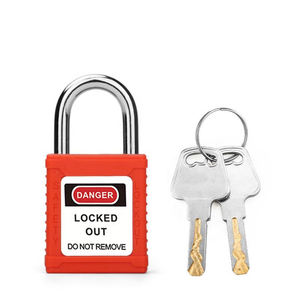 Elecpopular 25MM Manille en acier Cadenas de sécurité industrielle Équipement de révision de verrouillage avec clé principale Serrures industrielles populaires - Product Image 1