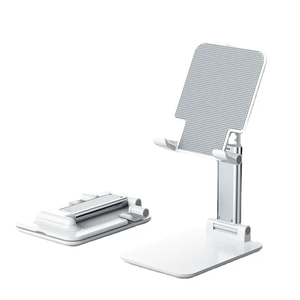 Soporte para teléfono móvil con logotipo personalizado de altura ajustable y baja cantidad, soporte portátil para tableta perezosa de escritorio, soporte plegable Flexible para teléfono - Product Image 5