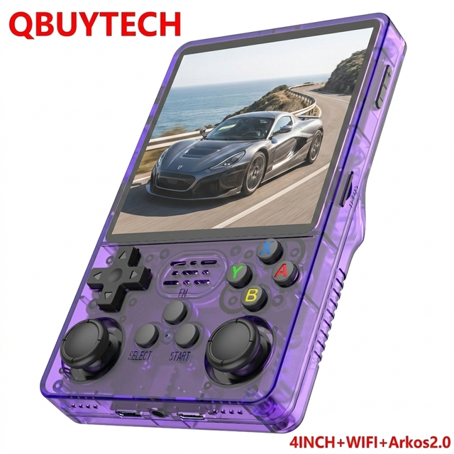 ARKOS2.0 R36S PLUS Handheld Game Console Game Player with Rockchip RK3326 CPU 3200mAh Battery Built-in 15000 Games & Wi-Fi