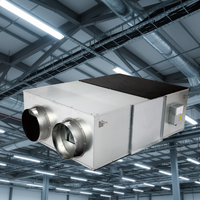 Échangeurs de chaleur tubulaires FULUDE économiques 100mm/150mm/250mm portables, à économie d'énergie, haute efficacité, 3 vitesses, métalliques, AC 220V/380V