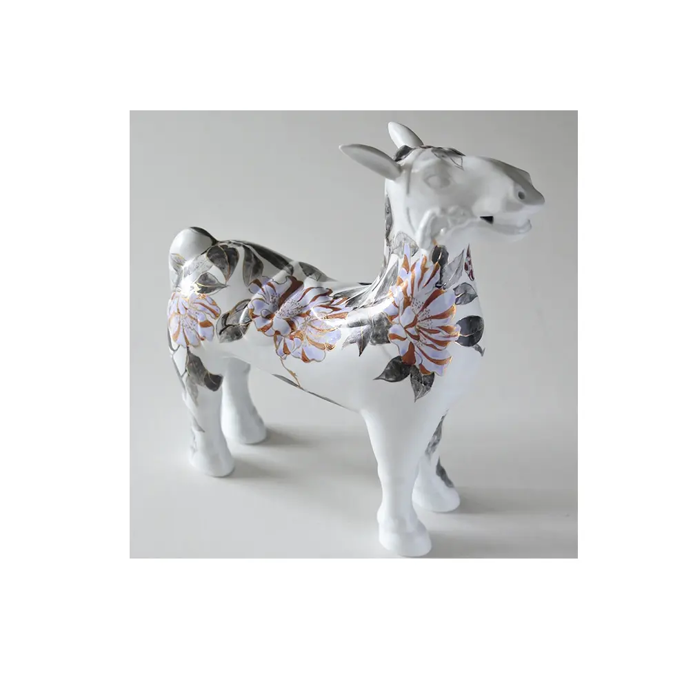High quality luxury animal sculpture decoration ceramic horse