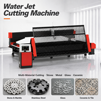 Machine de découpe à jet d'eau CNC 5 axes APW 4000x2000mm, haute précision, moteur de pompe, certifiée CE ISO, table inclinable, pierre, granit