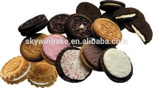 Machine à sandwich automatique à une voie 500 pièces/min 2 + 1 Biscuit crème oreo avec machine à emballer à débit 250 sacs/min - Product Image 5