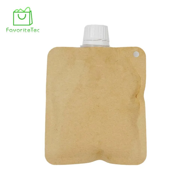 100ml 500ml Plastic Packaging Bag For Juice Soft Drink And Fruit Juice Stand Up Spout Pouch
