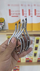 Custom Logo Premium Stainless Steel Finger Manicure Set Cuticle Nipper Durable Ergonomic Design Portable Wide Jaw Opening for - Product Image 5