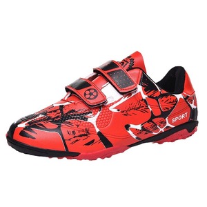 Chaussures de football pour enfants, bande magique, tige synthétique, semelle extérieure en caoutchouc, crampons TF, entraînement sportif printemps garçons - Product Image 5