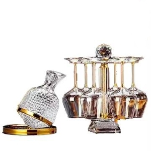 Cá Nhân 1500Ml Sáng Tạo Quay <span class=keywords><strong>Whisky</strong></span> Và Rượu Vang Decanter Pha Lê Thủy Tinh Quay Và Wobbling Tumbler Set - Product Image 1