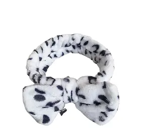 Fashionable Leopard -print flange high -quality multi -color headband Cheap headband with fleece lining elastic headband