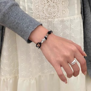 สร้อยข้อมือเชือกเงินแท้ลายงูและมังกร สีแดงดำ ของขวัญเครื่องประดับสำหรับทุกเพศ - Product Image 5