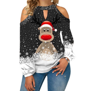 Hot <span class=keywords><strong>Sale</strong></span> XL Größe Blusen für Frauen Loose <span class=keywords><strong>Fit</strong></span> V-Ausschnitt T-Shirt mit Spitzen dekoration Atmungsaktives Polyester Casual & Sexy Fashion - Product Image 2