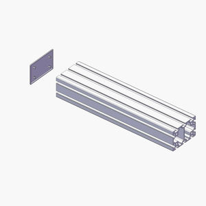 4082 80x120mm 80*120大型保護カバー安価ナイロン工業用アルミプロファイルアルミ押出プロファイル用 - Product Image 2