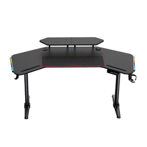 Double Deck Esports Lift Gaming Desks Custom Sit Stand Standing DesksNew Design Height <b>Adjustable</b> Electric Gamer Computer <b>Table</b> - Product Image 3