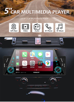 5 pouces 9 pouces 1Din MP5 lecteur DVD de voiture universel voiture stéréo écran tactile moniteur Autoradio système Audio Carplay Android autoradio