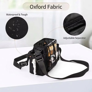 Bolsa de brochas de maquillaje profesional con cubierta de PVC, bolsa de maquillaje de gran capacidad con correa ajustable y muestra gratuita. - Product Image 5