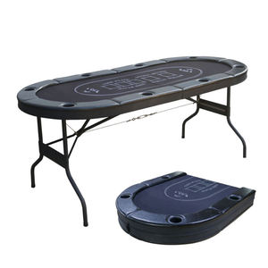 Foldable Texas Hold Em Poker Table 8-Player With Cup Holder Multi Multi-Player Chip <strong>Roulette</strong> Octagonal Games Board Games Table - Product Image 5
