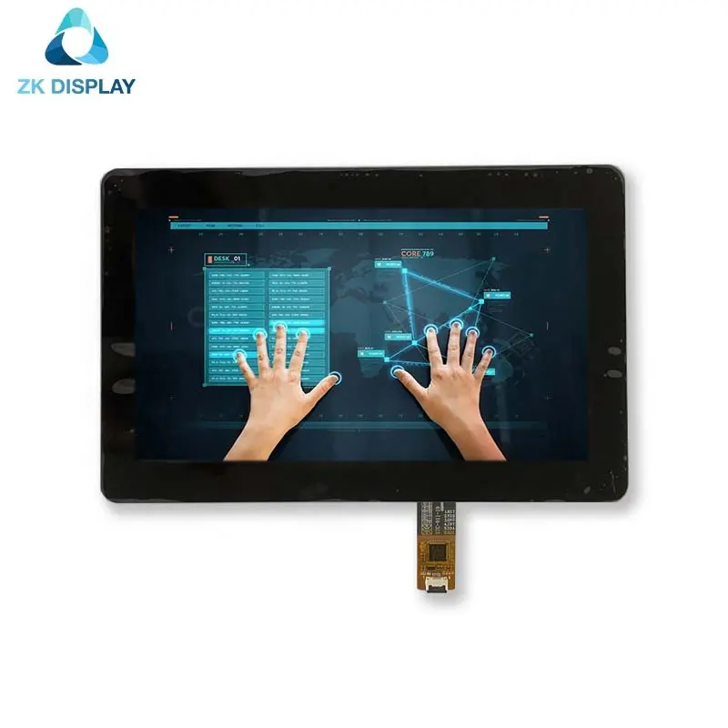 ZKDisplay LCD module 7 inch 1024*600 IPS TTL RGB/LVDS/MIPI interface CTP/RTP touch screen Display driver board lcd 7 inch screen