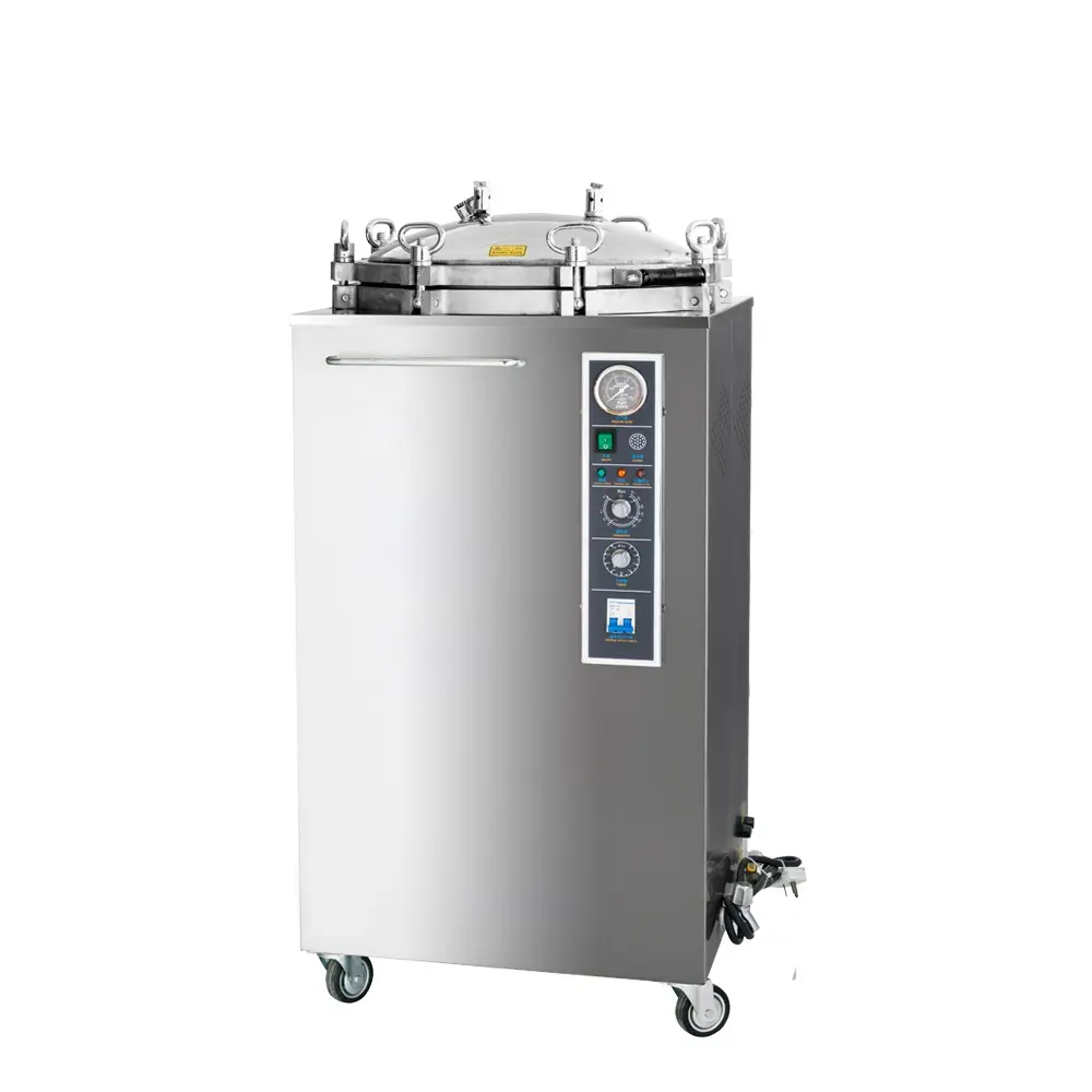 Máquina esterilizadora de vapor, equipamento para esterilização de laboratório 50/100/150l