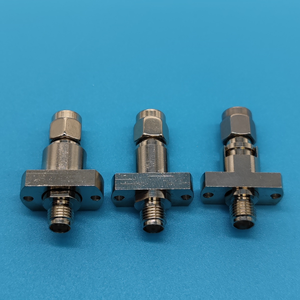 Adaptateur mâle/femelle vers <span class=keywords><strong>JKF</strong></span> pour applications RF sur circuits imprimés, construction en acier inoxydable, modèle ST2-41-X - Product Image 2
