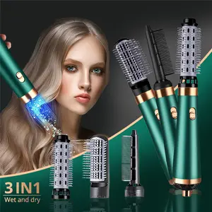 2022 Salon Professional Haar glätter Hot Brush neues Produkt Trockner bürste Haar glätter Locken wickler bürste
