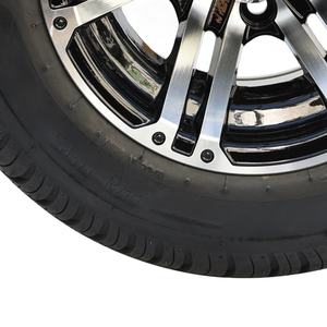 Roues de voiturette de golf usinées/noires brillantes de 10 po et pneus de voiturette de golf DOT Street combinés - Product Image 4