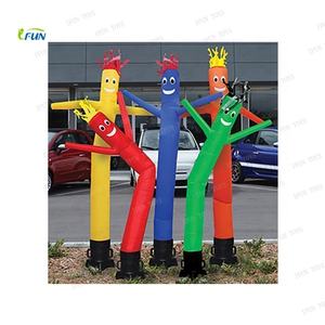 Globo Inflable Publicitario con Forma de Bailarín de Aire, de una Sola Pierna, Color Negro, para Discotecas/Bares - Product Image 4