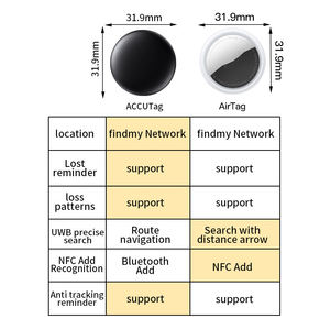 Smart Air Tag MFi Certificado Key Finder Locator Mini Anti Lost Tracking Pet Dog GPS Tracker para Apple Find My - Product Image 2