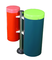 DEATS Kids Outdoor Playground Large Steel Tube and Stainless Pillar Five-Tone Scale Flap Drum Music Toy