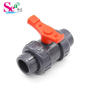 Robinet à boisseau sphérique double union en PVC standard impérial NY DN15-DN100, robinet à boisseau sphérique en PVC, produit de pipeline standard national - Product Image 5