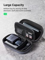 UGREEN LP152 Sac de Voyage Accessoires Portable Organisateur Électronique Petite Trousse Câbles pour Chargeur Adaptateur