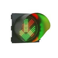 Feu de signalisation routière LED 400 mm avec croix rouge et flèche verte pour systèmes autoroutiers et expressways
