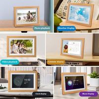 Reproductor de Fotos/Vídeos Digital ZhengFeng 1012W de 10 Pulgadas HD 1280x720 con Pantalla Táctil de Plástico, Compatible con MP3, MP4/AVI, Formatos WMA, Audio Personalizado