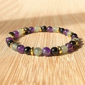 Natural <b>Bracelet</b> Colorful Glass <b>Beaded</b> Top Rated Healing Stone Tiered Pricing Policy Handmade Customization - Product Image 4