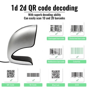 Escáner DSP 2D Manos Libres JR T98, Reconocimiento Rápido, Resistente a Caídas de 1.8m, Lector de Códigos QR para Puntos de Venta en Librerías - Product Image 4