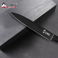 QXF RTS nouvelles idées de produits couteau de cuisine enduit noir couteau à découper professionnel de 8 pouces