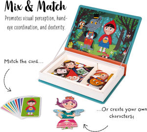 Jigsaw Magneti Book Story Book 40PC Juego educativo magnético fomenta las habilidades motoras y la imaginación adecuada <span class=keywords><strong>para</strong></span> niños de 3 años - Product Image 4