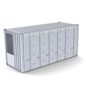 ตู้เก็บแบตเตอร์รี่ระบบทำความเย็นแบบกริด40ตู้แบตเตอรี่ลิเธียม LiFePO4ขนาดใหญ่